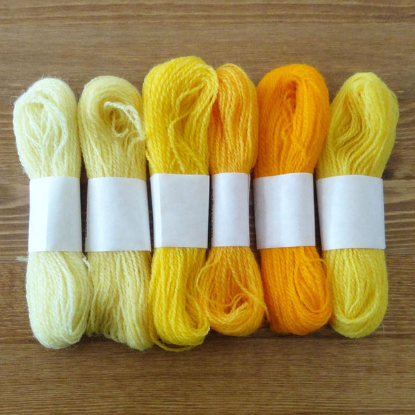 Crewel Wool Color Range, “Bright Yellow”