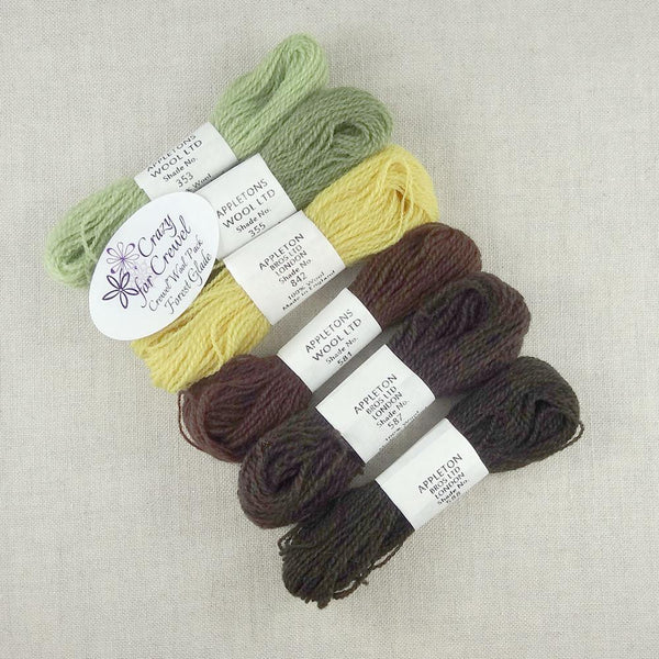 Crewel Wool Color Pack, “Forest Glade”