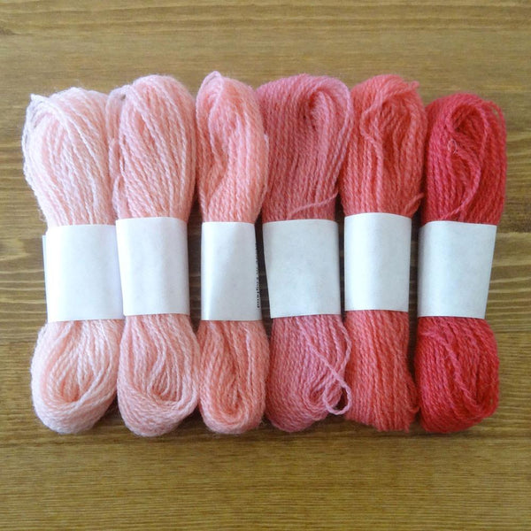 Crewel Wool Color Range, “Rose”