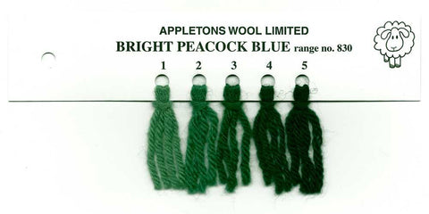 Appletons Wool Bright Peacock Blue