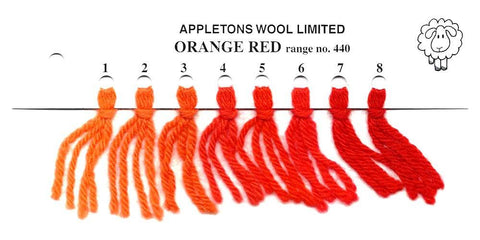 Appletons Wool Orange Red