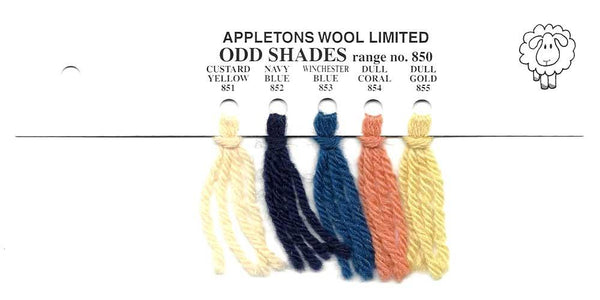 Appleton Shade Color Chart Appletons Wool Odd Shades at Button and Needlework Boutique
