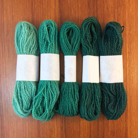 Crewel Wool Color Range, “Bright Peacock Blue”