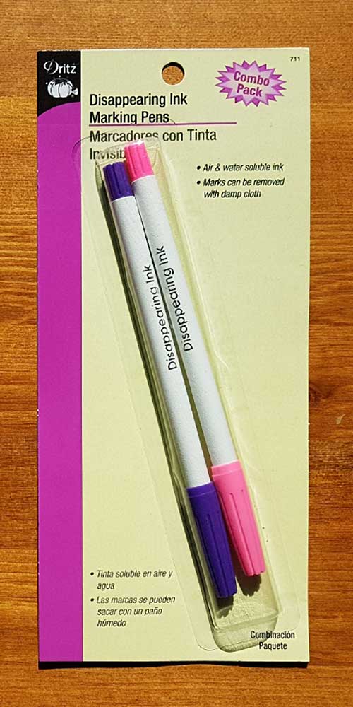 Dritz Disappearing Ink Marking Pen-Pink