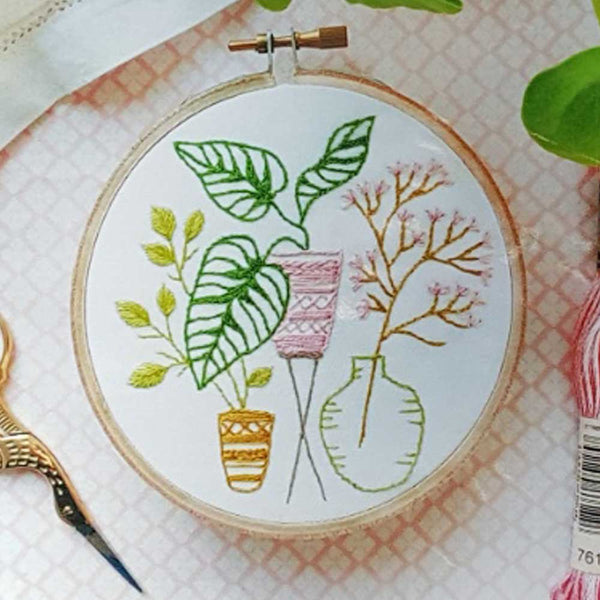 Pink and Green Leaves