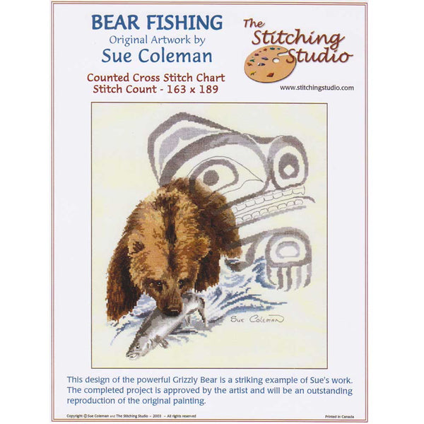 The Stitching Studio Bear Fishing