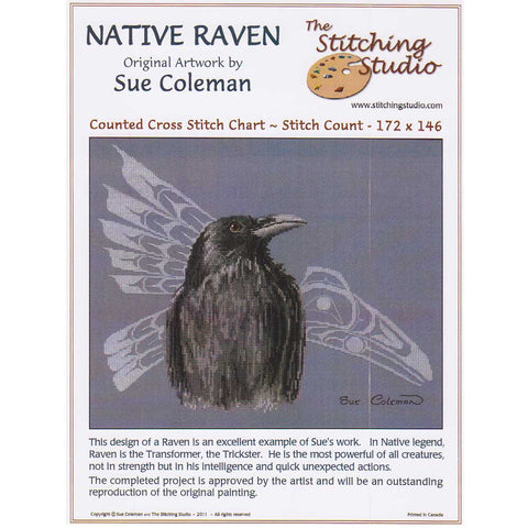 The Stitching Studio Native Raven