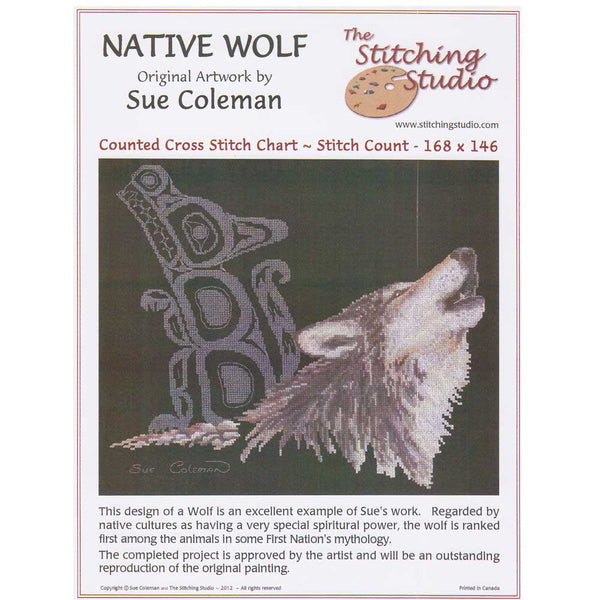 The Stitching Studio Native Wolf