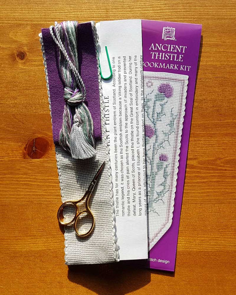 Ancient Thistle Bookmark Cross Stitch Kit