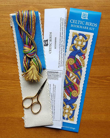 Celtic Birds Cross Stitch Bookmark Kit