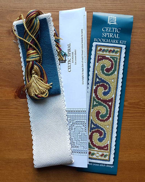 Celtic Spiral Bookmark Cross Stitch Kit