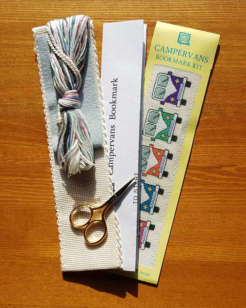 Campervans Bookmark Cross Stitch Kit