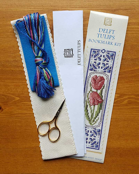 Delft Tulips Cross Stitch Kit