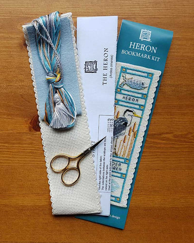 Heron Bookmark Cross Stitch Kit