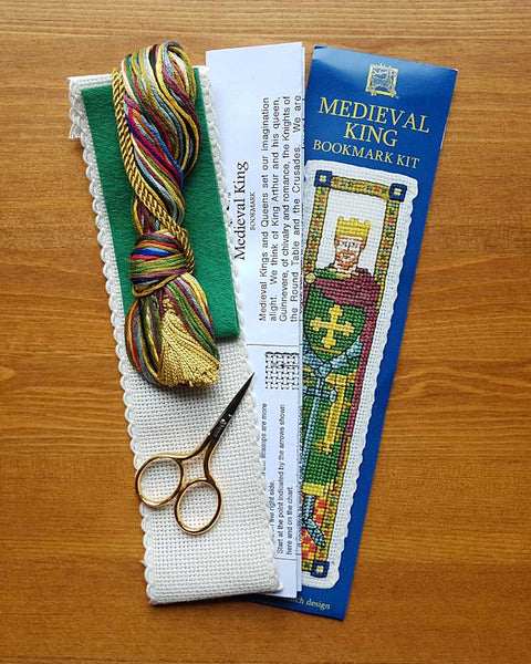 Medieval King Bookmark Cross Stitch Kit