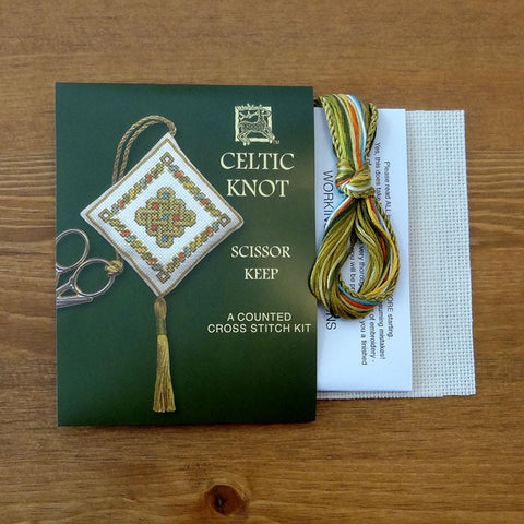 Celtic Knot Cross Stitch Scissor Keep Kit