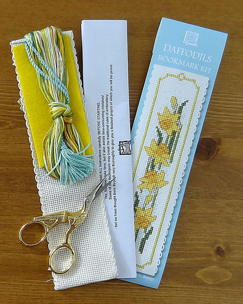 Daffodils Cross Stitch Bookmark Kit