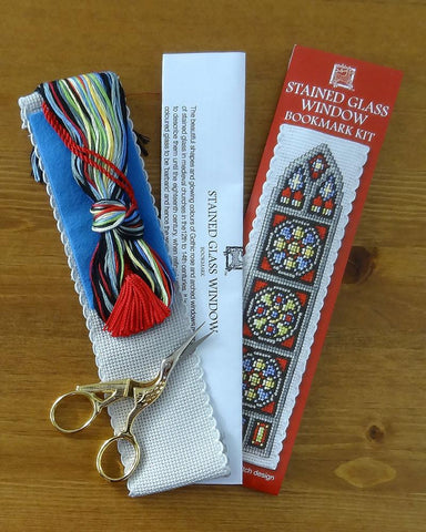 Stained Glass Window Cross Stitch Bookmark Kit