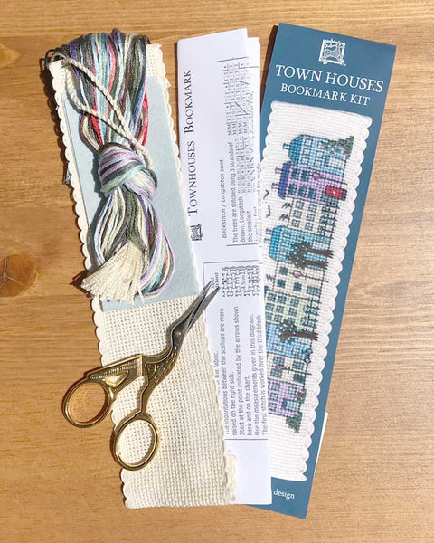 Townhouses Bookmark Cross Stitch Kit
