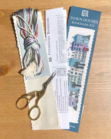 Townhouses Bookmark Cross Stitch Kit