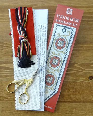 Textile Heritage Tudor Rose Bookmark Kit